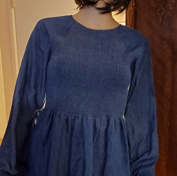 English Factory Dresses & Skirts - English Factory Blue Babydoll Dress